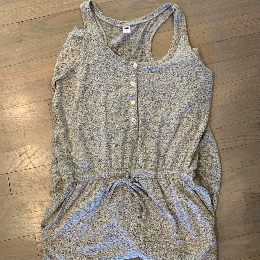 Old Navy Gray Sleeveless Jumpsuit